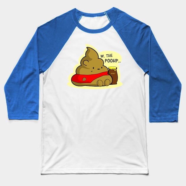 42 Friend Poop Baseball T-Shirt by ChuyDoesArt